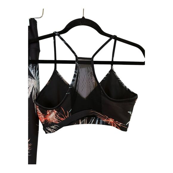 Good American Legging Sports Bra Set Sz 2=M Fireworks HR Ankle 4th of July - Picture 7 of 10